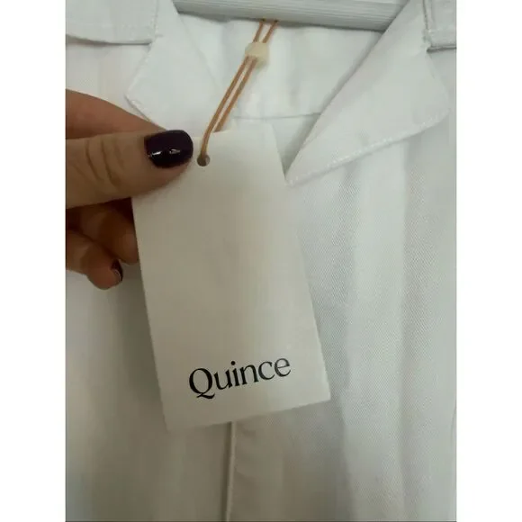 Quince NWT vintage tencel wash camp shirt size large white - Picture 6 of 11